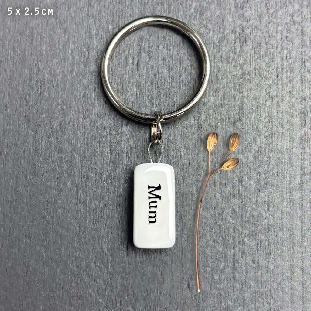 Keyring Porcelain -Mum