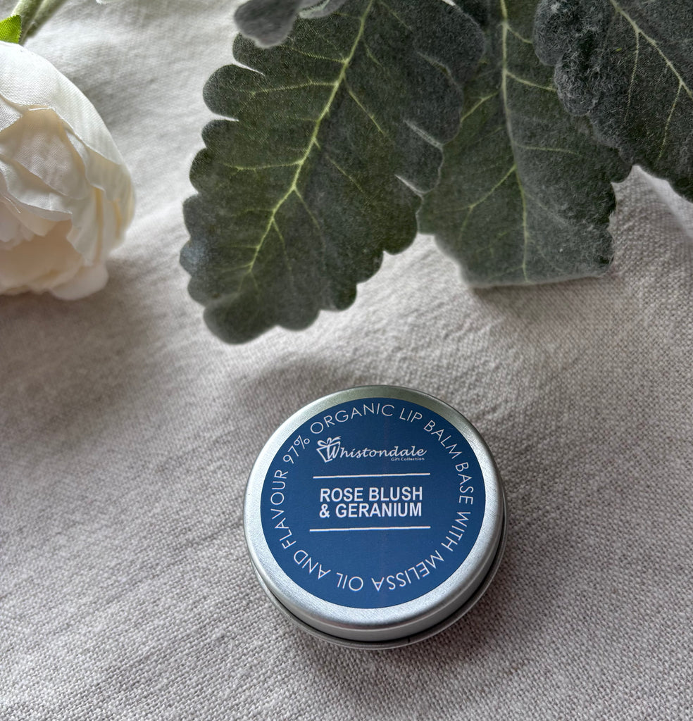 Whistondale Organic Lip Balm -Rose Blush & Geranium