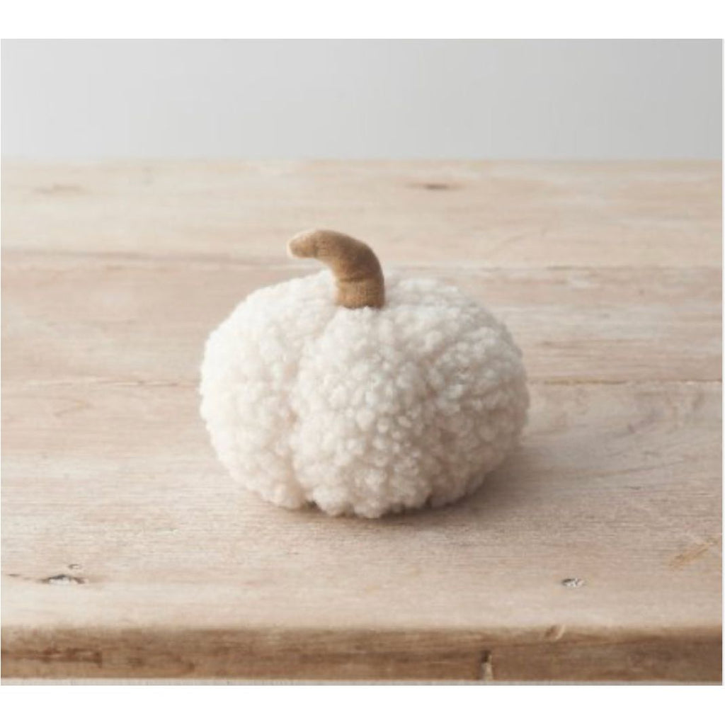White Sherpa Pumpkin - 11cm