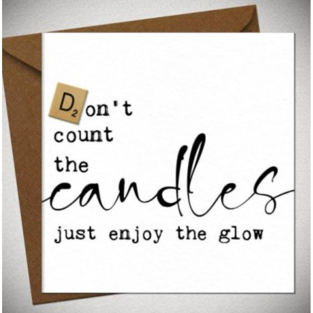 Enjoy the Glow Scrabble Card