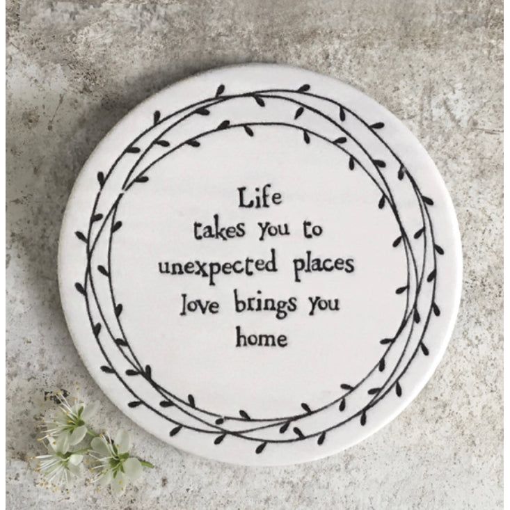 Leaf Porcelain Coaster