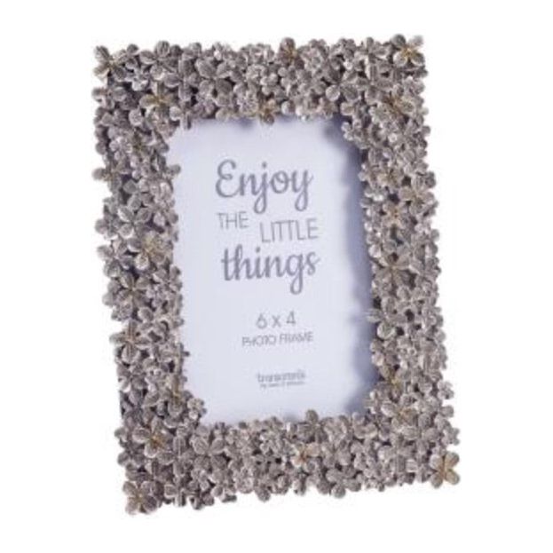 Metal Flower Antique Photo Frame