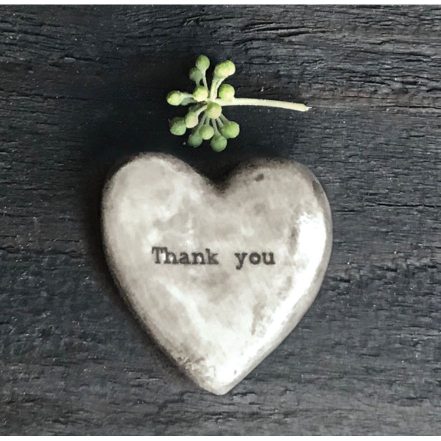 Rustic Heart Token - Thank You
