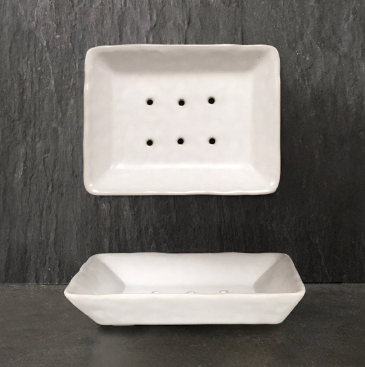 Porcelain Soap Dish - White