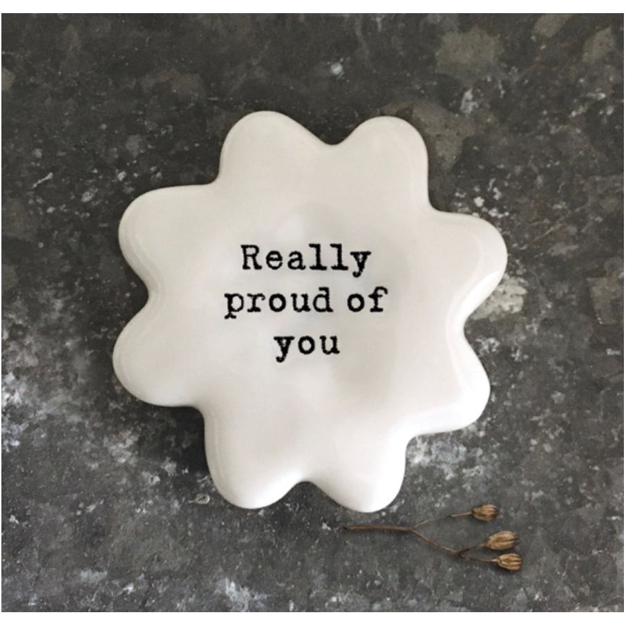 Porcelain Flower Pebble-Really Proud of You