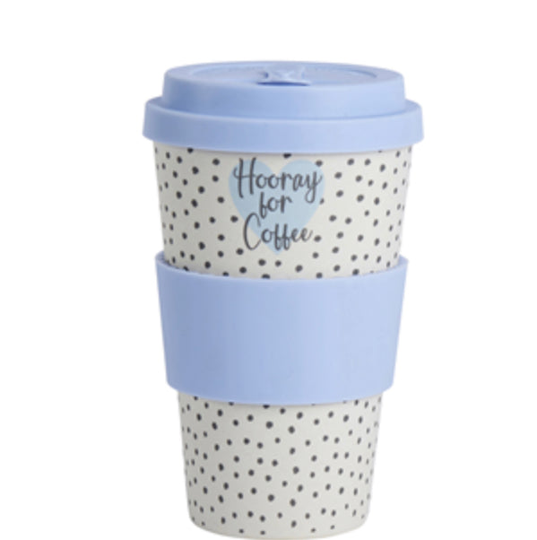 Eco Bamboo Coffee Mug - Hooray for Coffee