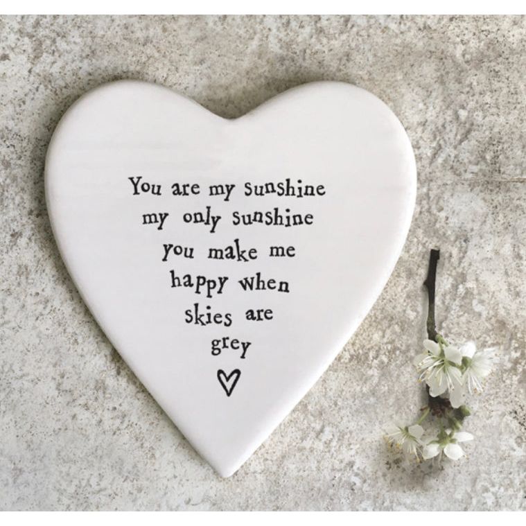 ‘You are my sunshine’ Porcelain Coaster