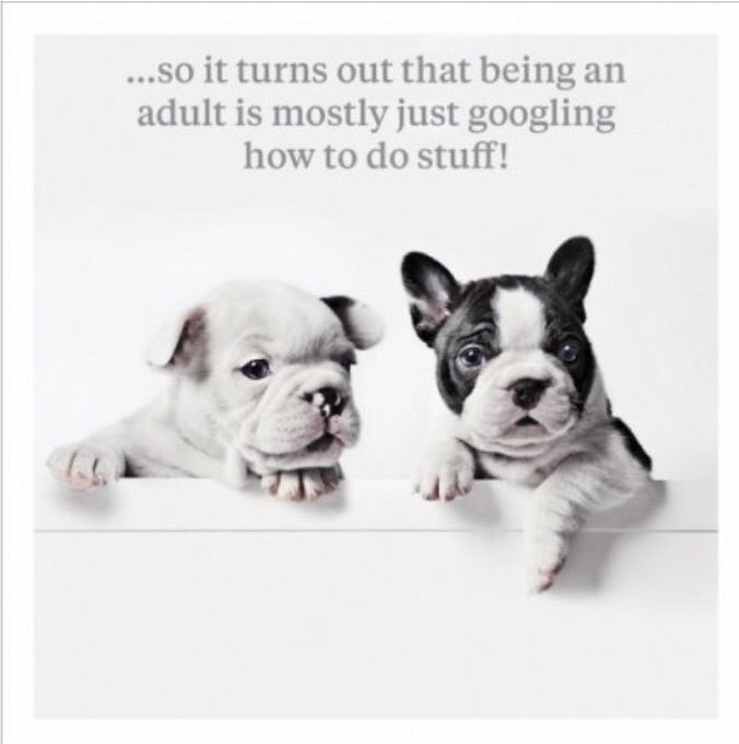 Being An Adult - Greeting Card