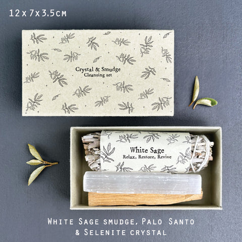 Crystal & Smudge Cleansing Home Set