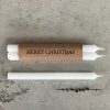 Wrapped candles-Kraft Merry Christmas