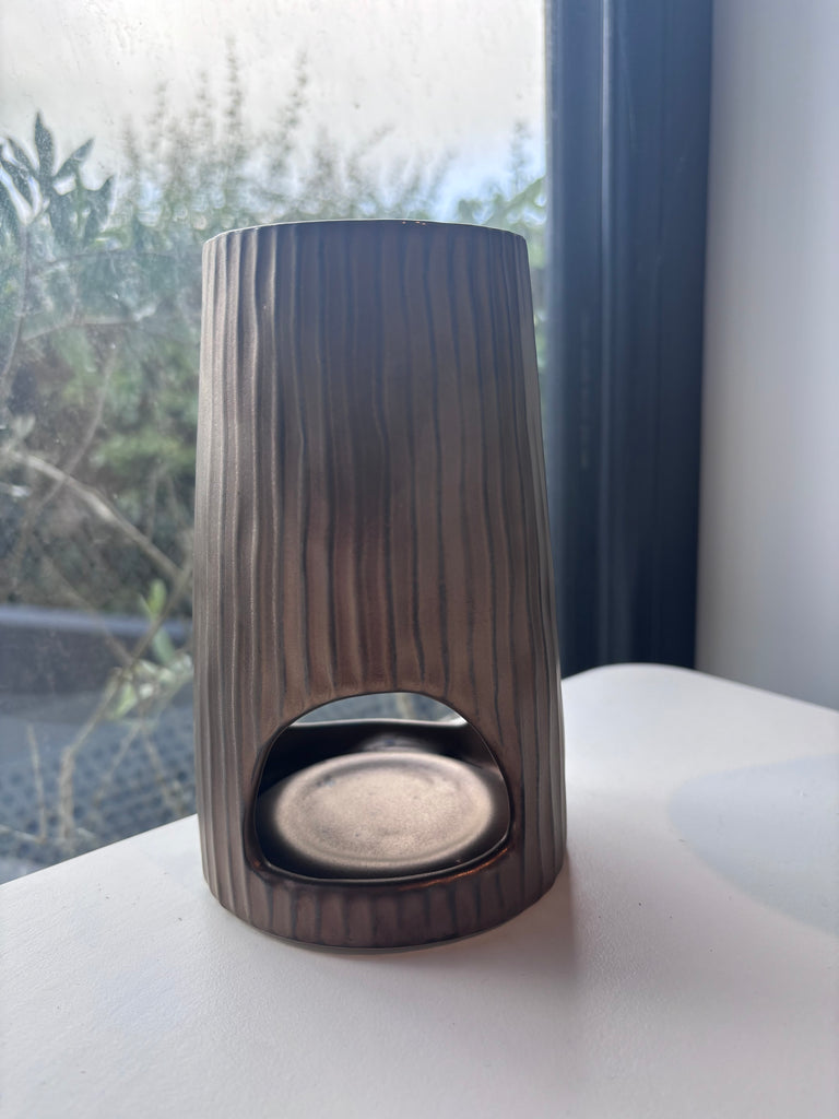 Bronze Ribbed Wax Melt Burner