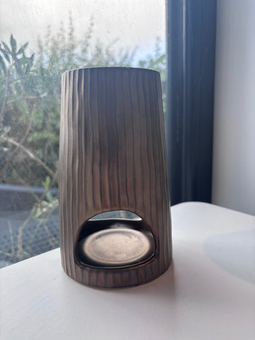 Bronze Ribbed Wax Melt Burner