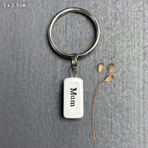 Keyring Porcelain -Mum
