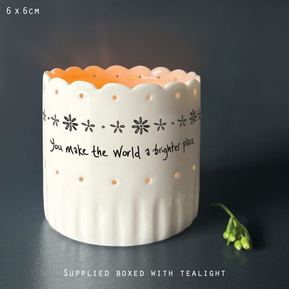 Scallop tea light holder - You make the world a brighter place