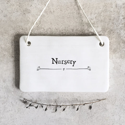 Mini Ceramic Sign - Nursery