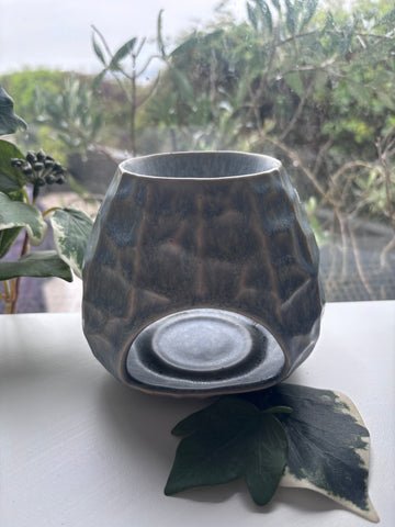 Chisseled Matt Grey/Blue Wax Melt Burner
