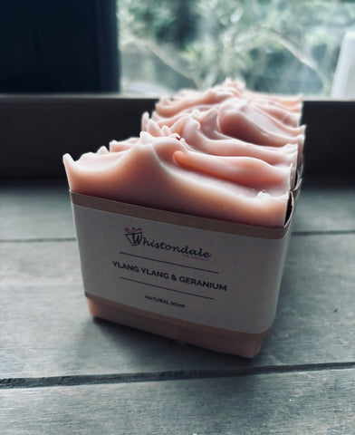 Handmade Natural Soap - Ylang Ylang & Geranium