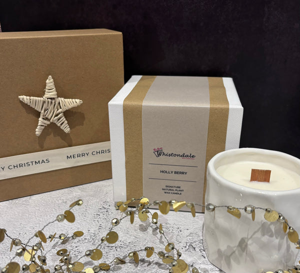 Signature Plant Wax Candle - Holly Berry