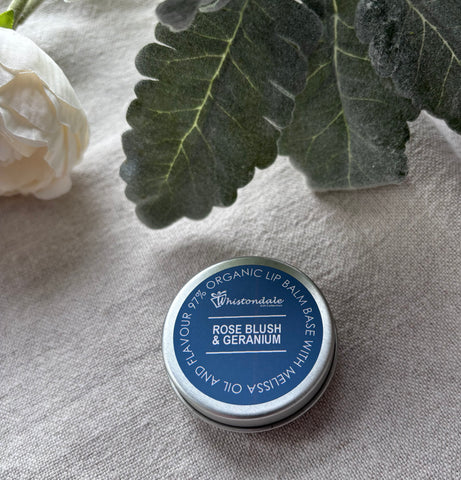 Whistondale Organic Lip Balm -Rose Blush & Geranium