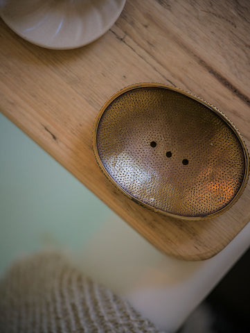 Brass Oval Soap Dish