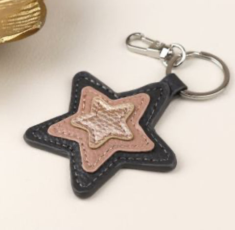 Bronze Mix Star Keyring