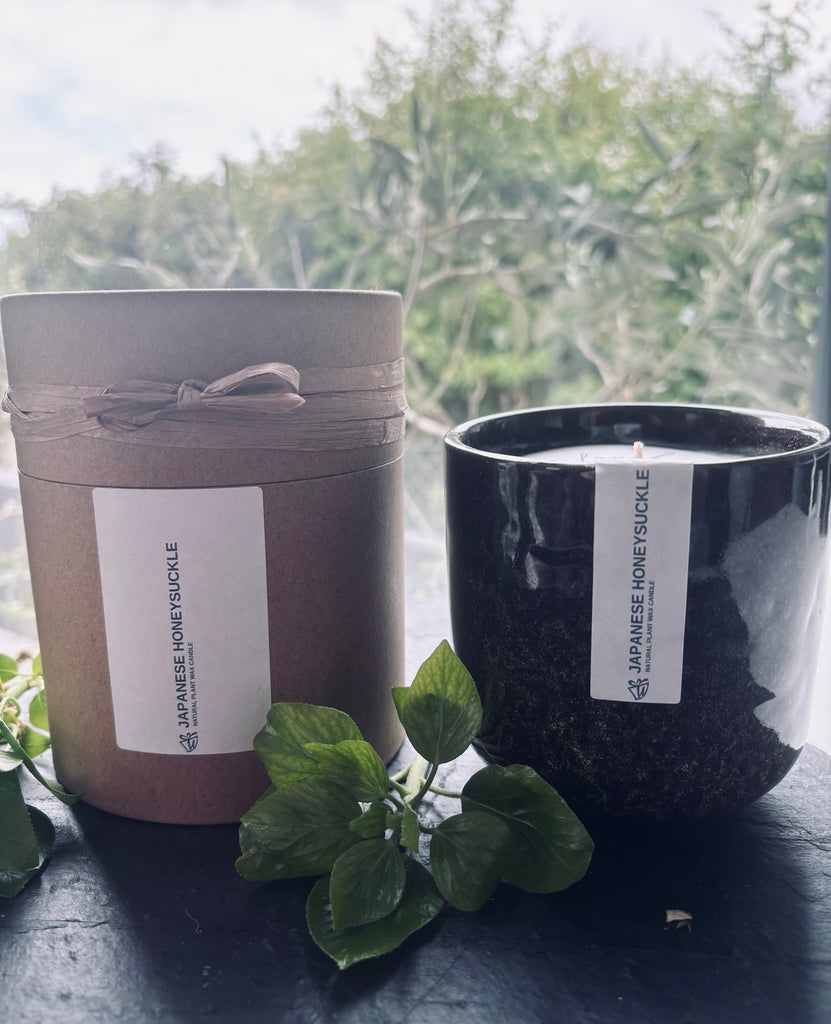 Ceramic Jar Candle - Japanese Honeysuckle