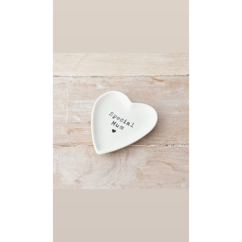 Special Mum Heart Shaped Ceramic Dish