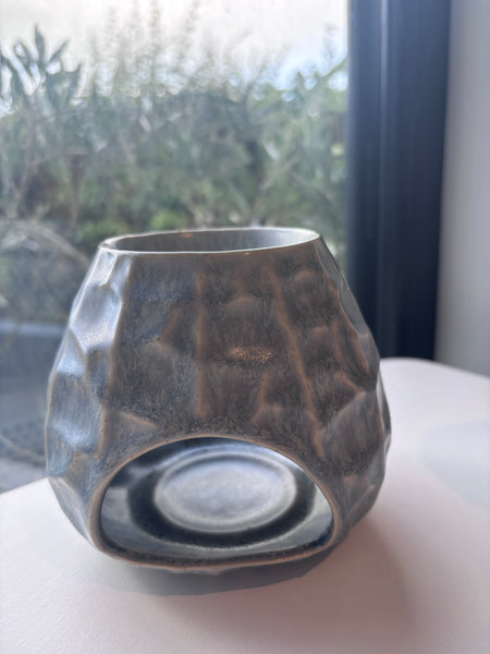 Chisseled Matt Grey/Blue Wax Melt Burner