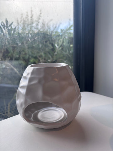 Chisseled Matt White Wax Melt Burner