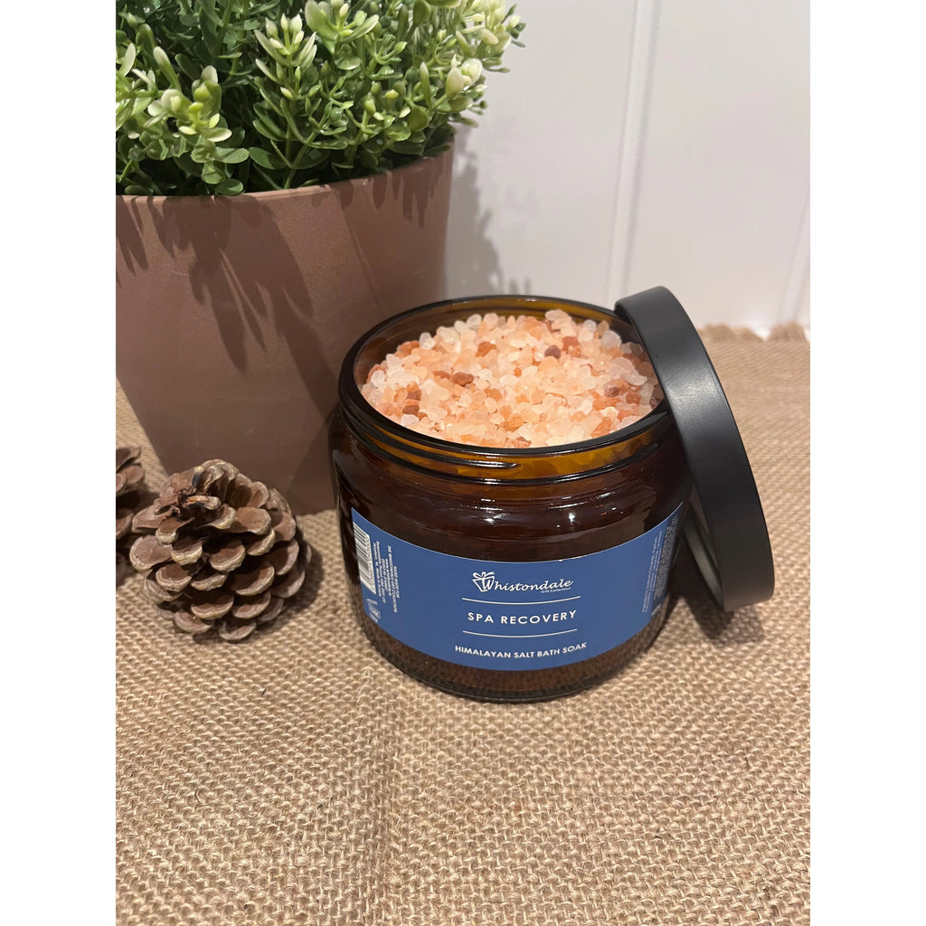 Himalayan Salts in a Brown Pharmacy Jar - Spa Recovery 500g
