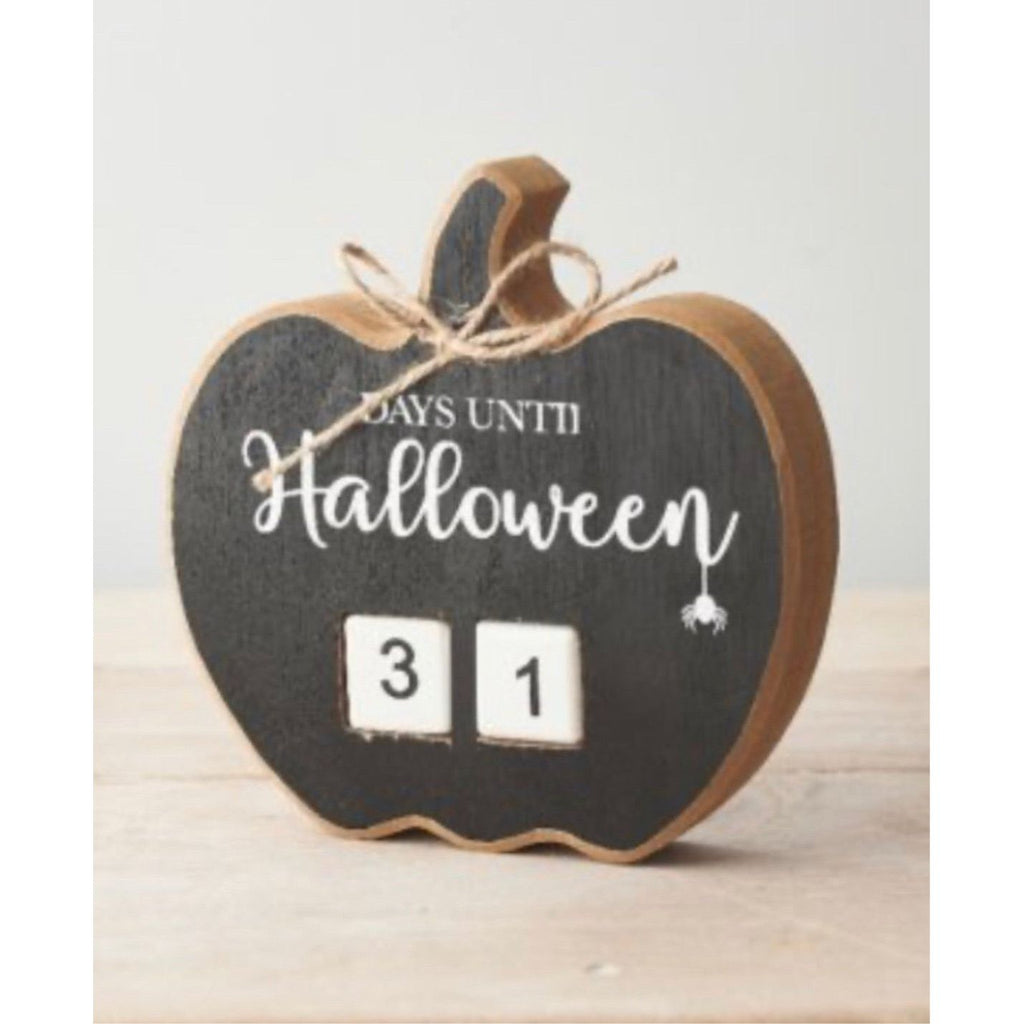 Black Halloween Countdown Pumpkin