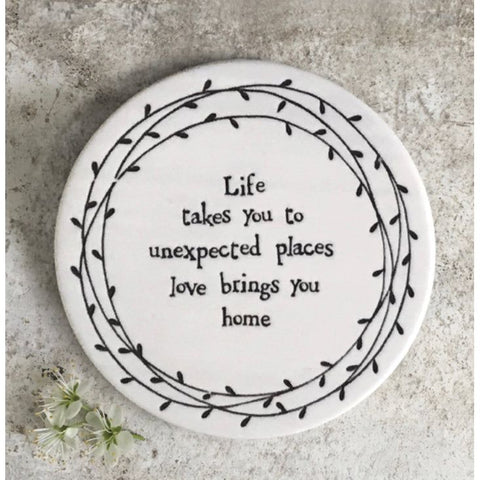 Leaf Porcelain Coaster