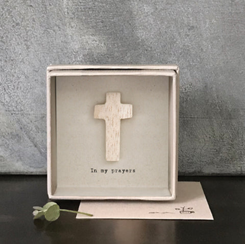 Boxed Cross - In my Prayers
