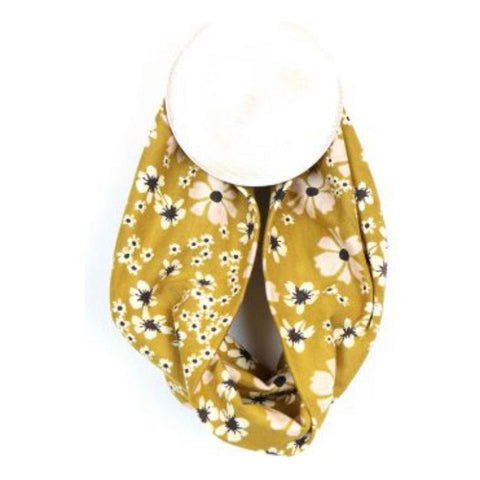 Multi-way Jersey Snood - Mustard