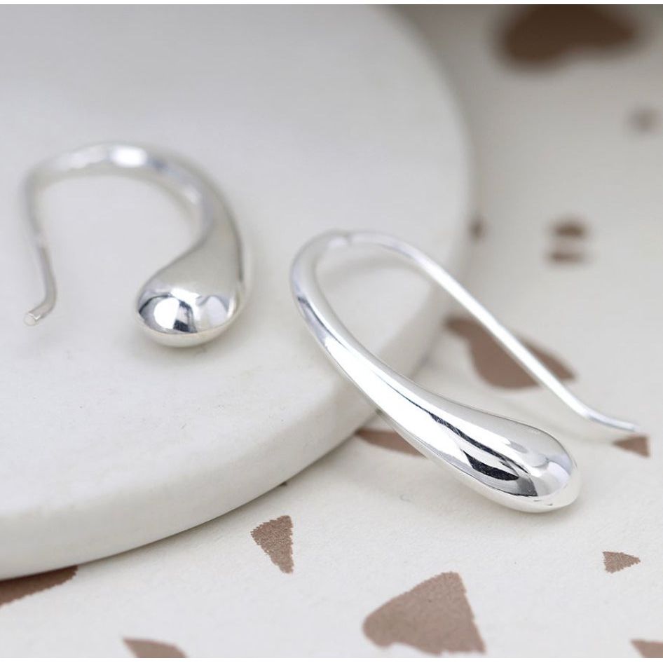Sterling Silver Droplet Earrings