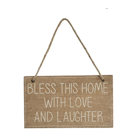 Bless this home Wooden Block Sign