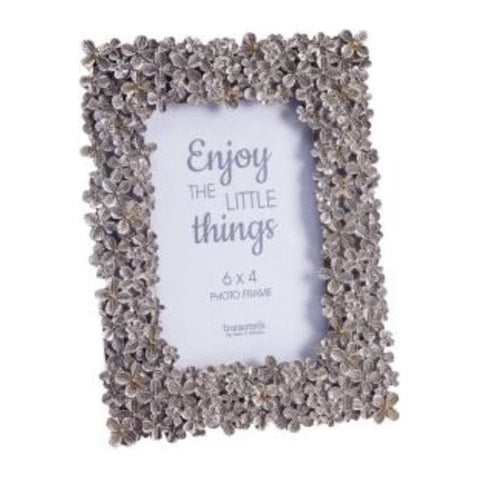 Metal Flower Antique Photo Frame