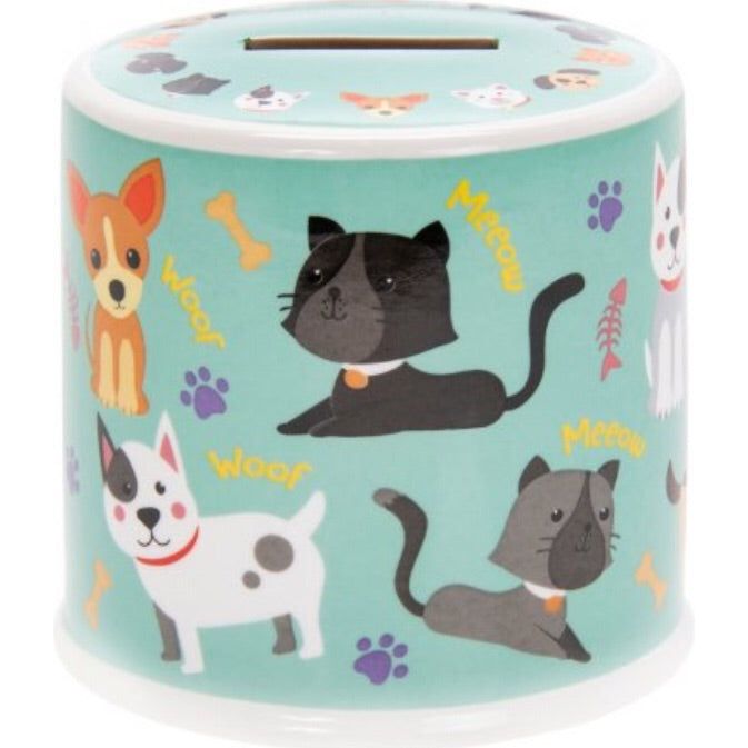 Little Stars Cats & Dogs Ceramic Money Box