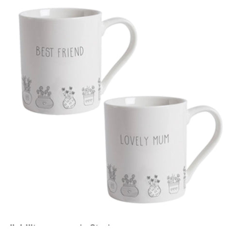 Fab Flora Ceramic Mug - Lovely Mum