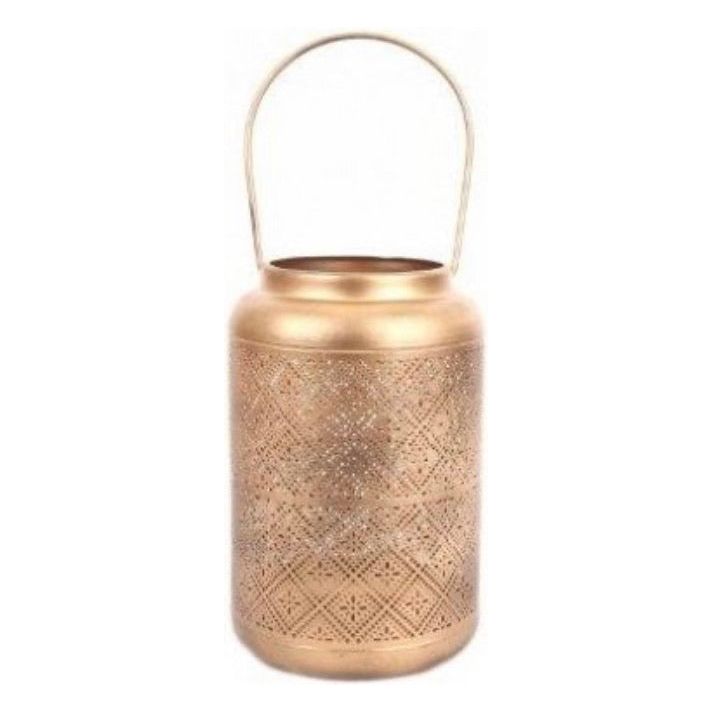 Gold Metal Cut Lantern