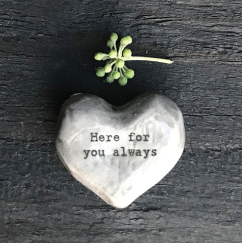 Rustic Heart Token - Here for you Always