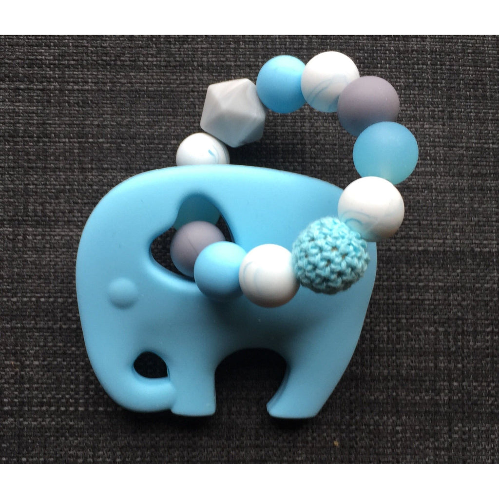 Elephant Baby Teether - Blue