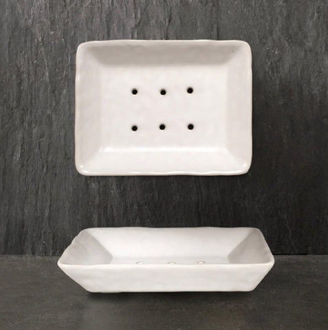 Porcelain Soap Dish - White
