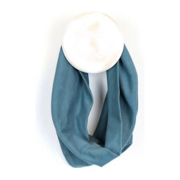 Multi-way Jersey Snood - Plain Denim Blue