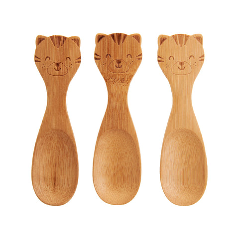 Tiger Bamboo Spoons - Set of 3